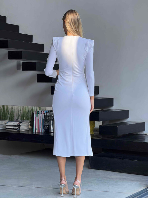 שמלת מורגן לבן