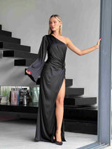 שמלת בלייר  שרוול שחור
