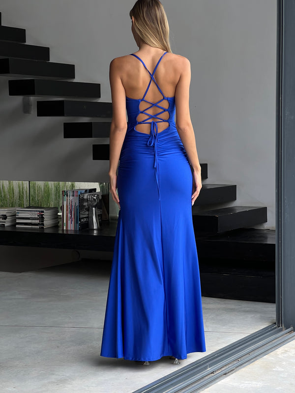 שמלת קרינה כחול